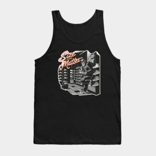 Sasquatch buying shoes, size does matter Tank Top